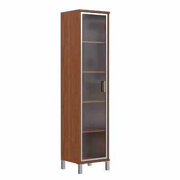 ШКАФ УЗКИЙ СО СТЕКЛЯННОЙ ДВЕРЬЮ В АЛ.РАМЕ В 431.8 L(475X450X2054)