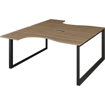 НТМП.О.Б2-060 Бенч эргономичный на 2 рабочих места на металлокаркасе(1600x2036x750)