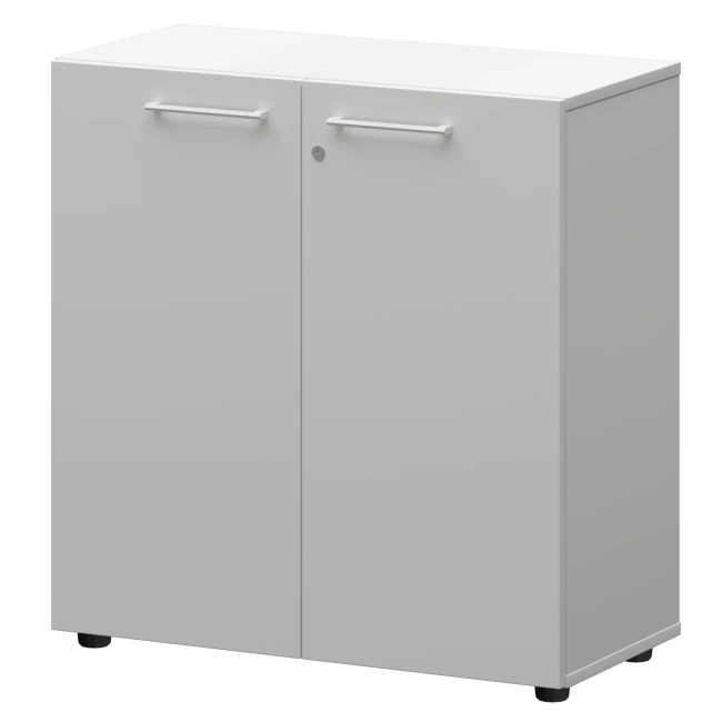 Шкаф низкий закрытый СМШ28F(Б) Белый 792x380x811 Кортез