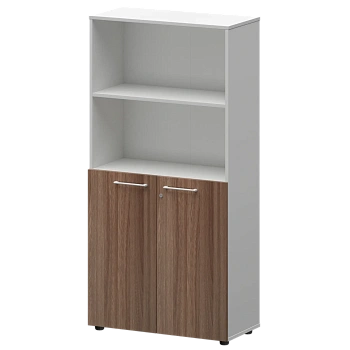 Шкаф высокий полузакрытый СМШ48.28F(Б) Темный шимо/Белый 792x362x1595 Кортез