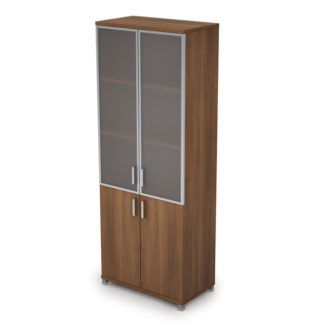 6Ш.005.4 Шкаф для документов высокий со стеклом (800*450*2116)