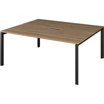 НТМП.П.Б2-180 Бенч двойной на 2 рабочих места на металлокаркасе(1800x1496x750)