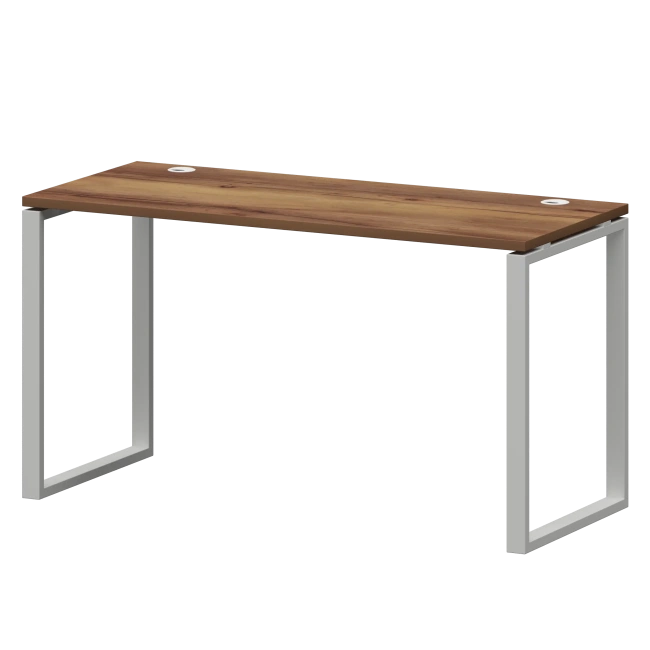 Стол на металлокаркасе СМС25-О-16К.60.Пр25 Таксония/Белый 1600x600x750 Смарт