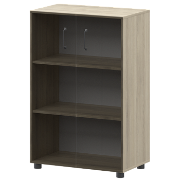 К-933,К-946,КФ-946 Стеллаж средний закрытый с стеклянными фасадами 720x420x1215 mm