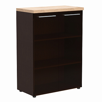 Шкаф со стеклянными дверьми и топом AMC 85.7