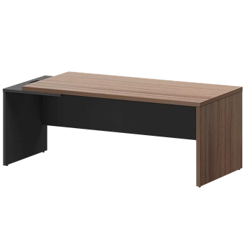 Стол руководителя левый KZ-20L Темный шимо/Графит 2000x900x750 Кортез