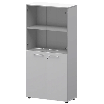 Шкаф высокий комб. СМШ48.28F.28S(Б) Белый 792x380x1595 Кортез