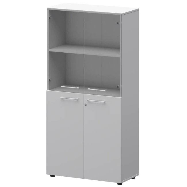 Шкаф высокий комб. СМШ48.28F.28S(Б) Белый 792x380x1595 Кортез