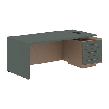 VCT 2090(R) Стол руководителя с тумбой VCT 2090(R) 2000х900х750