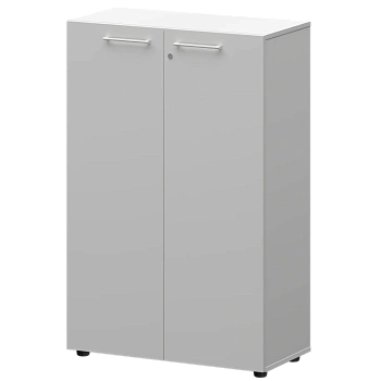 Шкаф средний закрытый СМШ38F(Б) Белый 792x380x1190 Кортез