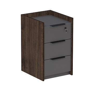 15ТПЯ.604 Тумба подкатная, с ящ (метаб), с замком (400*460*670)