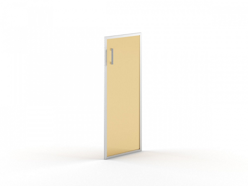 ДВЕРЬ СТЕКЛЯННАЯ В АЛ.РАМЕ В 522 R(421X22X1132)