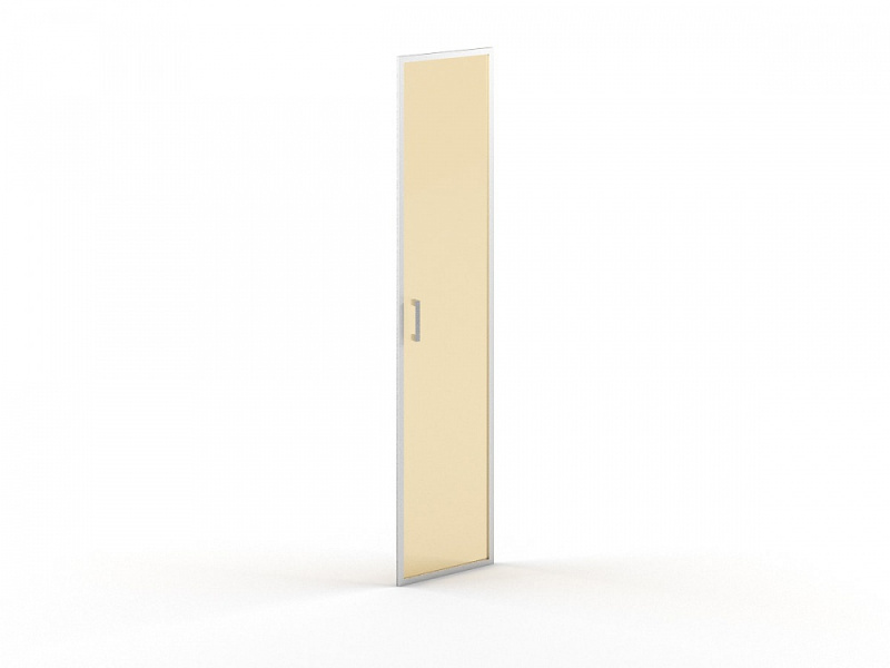 ДВЕРЬ СТЕКЛЯННАЯ В АЛ.РАМЕ В 532 R(421X22X1900)