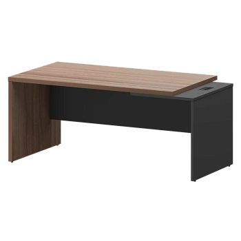 Стол руководителя правый KZ-18R Темный шимо/Графит 1800x900x750 Кортез