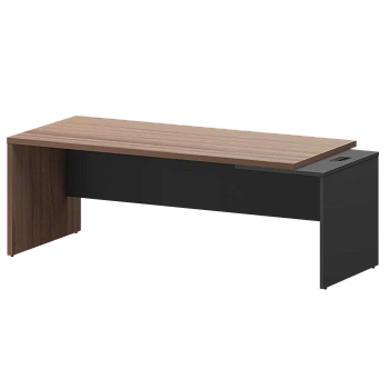 Стол руководителя правый KZ-22R Темный шимо/Графит 2200x900x750 Кортез